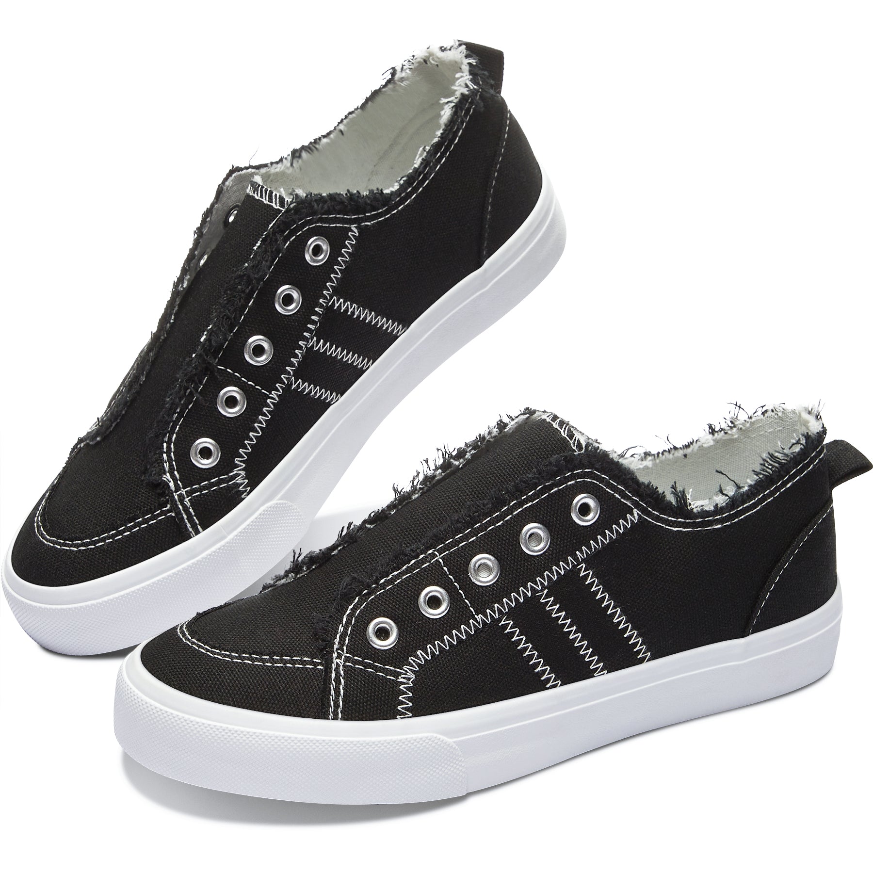 Laceless canvas hotsell shoes